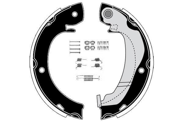Jeu de 4 mâchoires de frein Raicam RA29831