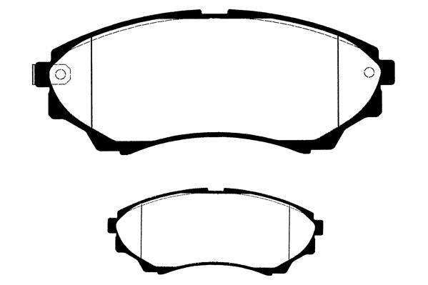 Jeu de 4 plaquettes de frein Raicam RA.0307.0