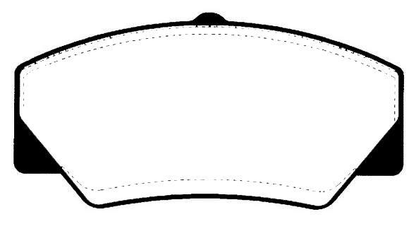 Jeu de 4 plaquettes de frein Raicam RA.0317.0