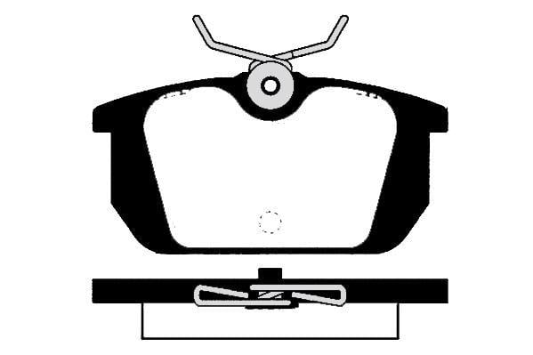 Jeu de 4 plaquettes de frein Raicam RA.0321.0