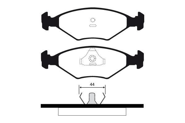 Jeu de 4 plaquettes de frein Raicam RA.0331.5