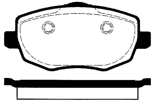 Jeu de 4 plaquettes de frein Raicam RA.0332.0