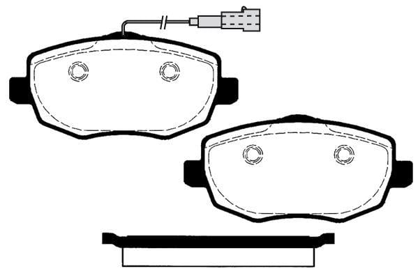 Jeu de 4 plaquettes de frein Raicam RA.0332.2