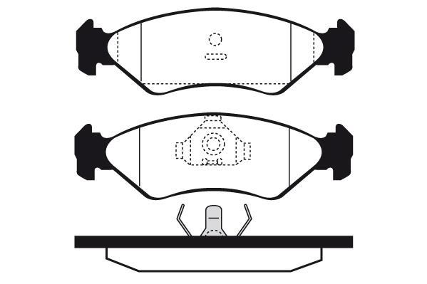 Jeu de 4 plaquettes de frein Raicam RA.0384.0