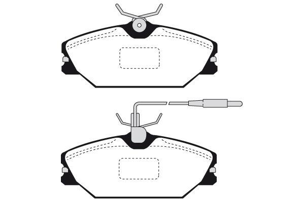 Jeu de 4 plaquettes de frein Raicam RA.0388.0