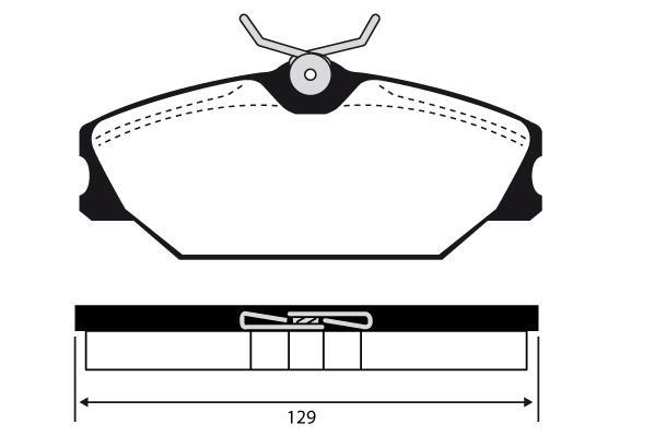 Jeu de 4 plaquettes de frein Raicam RA.0388.3