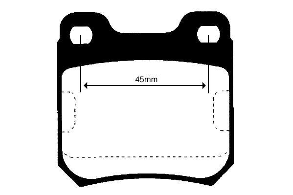Jeu de 4 plaquettes de frein Raicam RA.0389.0