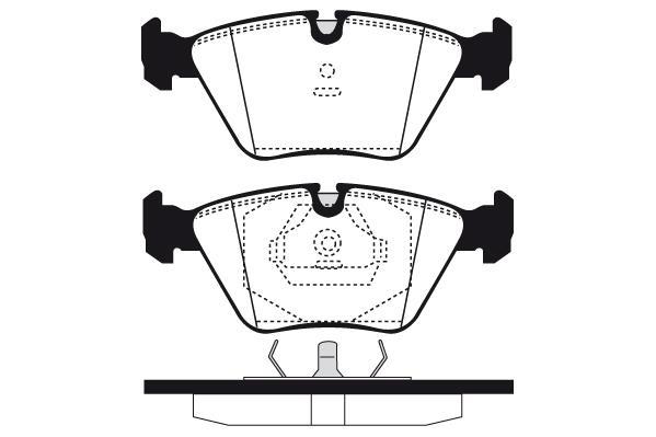 Jeu de 4 plaquettes de frein Raicam RA.0393.0