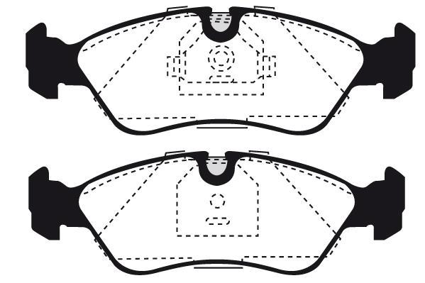 Jeu de 4 plaquettes de frein Raicam RA.0395.0