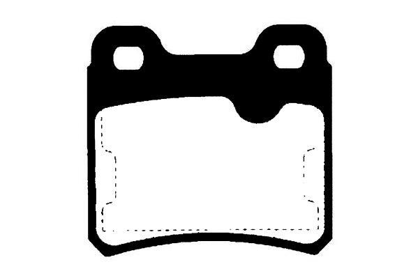 Jeu de 4 plaquettes de frein Raicam RA.0396.0