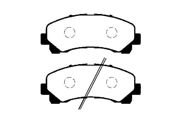 Jeu de 4 plaquettes de frein Raicam RA.0422.0
