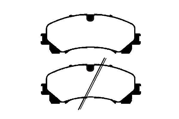 Jeu de 4 plaquettes de frein Raicam RA.0423.0
