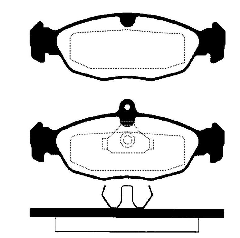 Jeu de 4 plaquettes de frein Raicam RA.0427.0