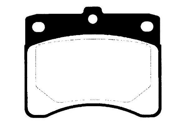 Jeu de 4 plaquettes de frein Raicam RA.0437.0