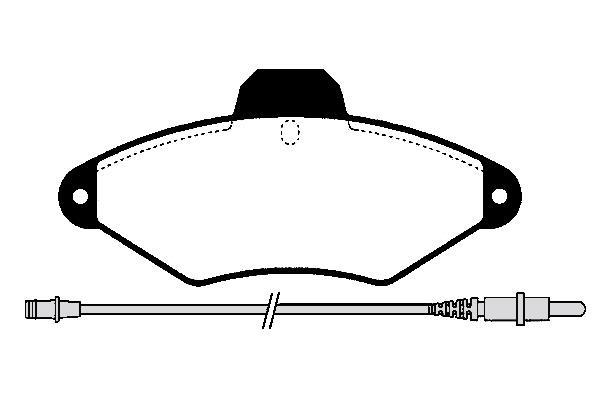 Jeu de 4 plaquettes de frein Raicam RA.0438.0