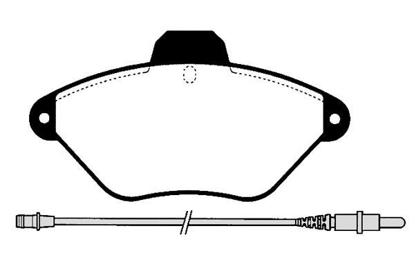 Jeu de 4 plaquettes de frein Raicam RA.0439.0