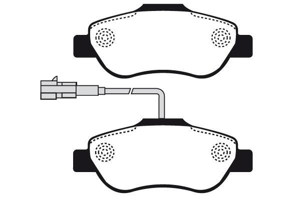 Jeu de 4 plaquettes de frein Raicam RA.0445.3