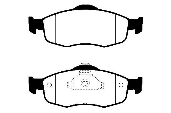 Jeu de 4 plaquettes de frein Raicam RA.0448.0