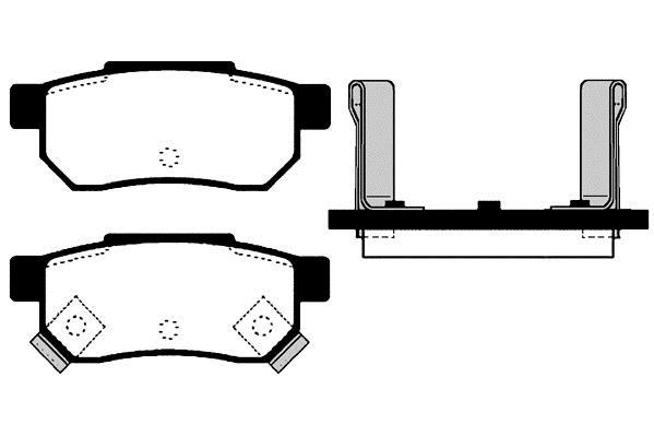 Jeu de 4 plaquettes de frein Raicam RA.0451.0