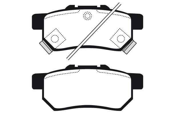 Jeu de 4 plaquettes de frein Raicam RA.0459.0