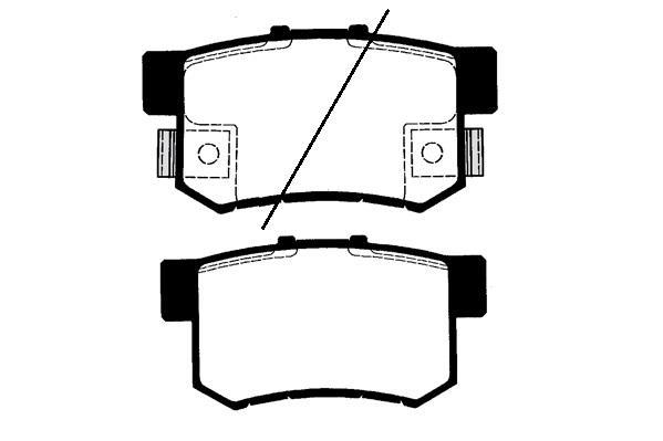 Jeu de 4 plaquettes de frein Raicam RA.0460.0