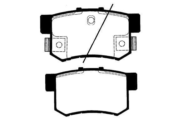 Jeu de 4 plaquettes de frein Raicam RA.0460.1