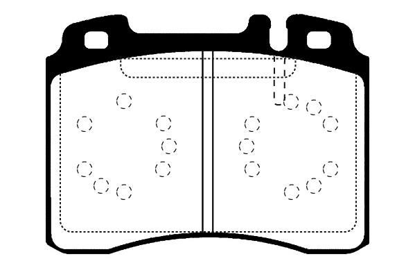 Jeu de 4 plaquettes de frein Raicam RA.0480.1