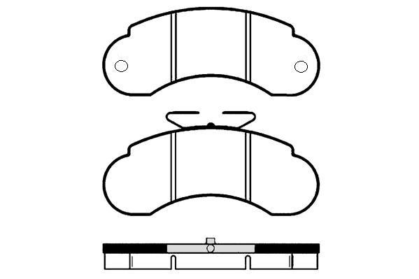 Jeu de 4 plaquettes de frein Raicam RA.0484.1
