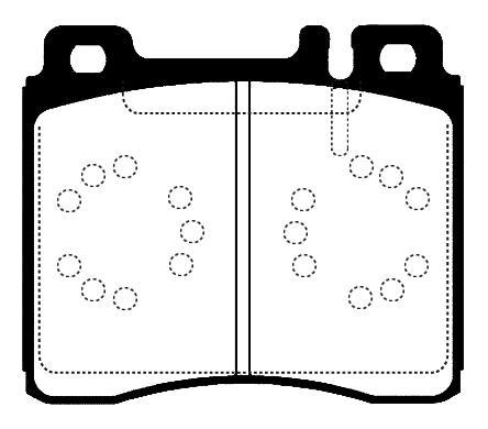 Jeu de 4 plaquettes de frein Raicam RA.0497.0