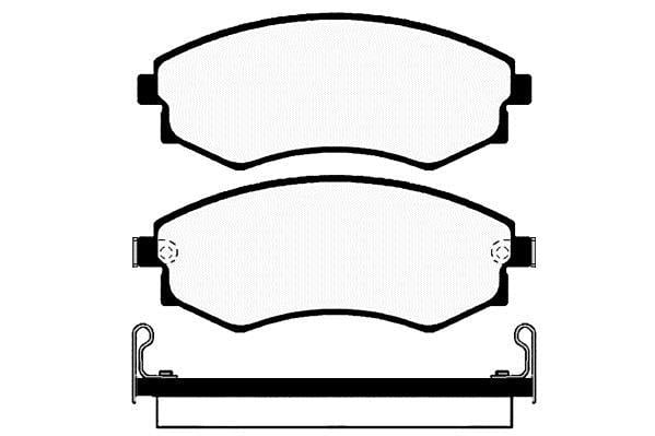 Jeu de 4 plaquettes de frein Raicam RA.0501.0