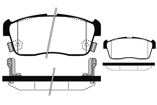 Jeu de 4 plaquettes de frein Raicam RA.0506.1