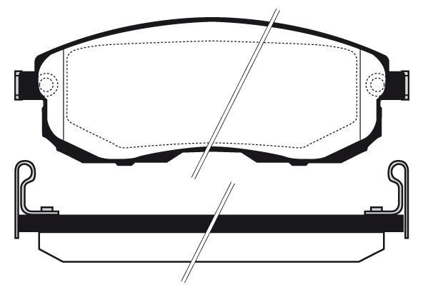 Jeu de 4 plaquettes de frein Raicam RA.0516.1