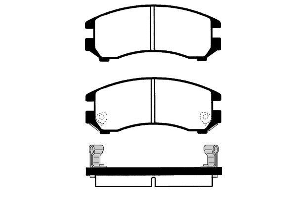 Jeu de 4 plaquettes de frein Raicam RA.0522.0