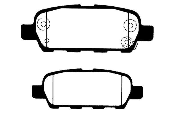 Jeu de 4 plaquettes de frein Raicam RA.0526.0