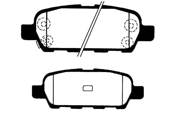 Jeu de 4 plaquettes de frein Raicam RA.0526.1