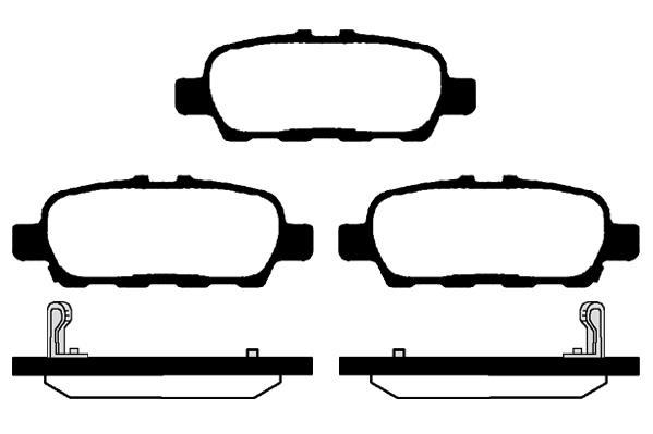 Jeu de 4 plaquettes de frein Raicam RA.0526.2