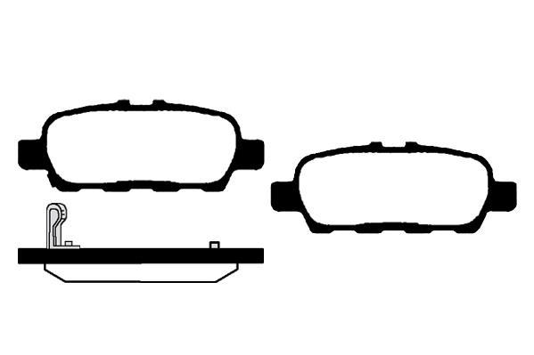 Jeu de 4 plaquettes de frein Raicam RA.0526.3