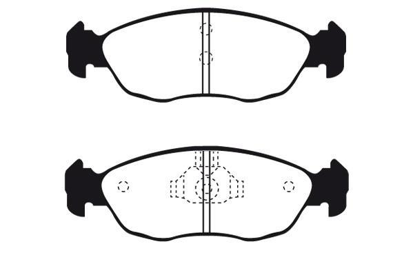 Jeu de 4 plaquettes de frein Raicam RA.0537.1