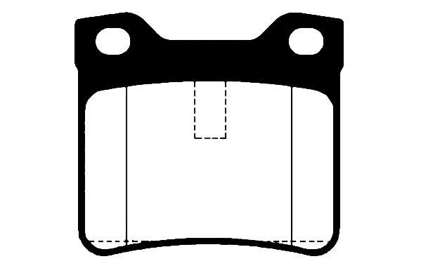 Jeu de 4 plaquettes de frein Raicam RA.0539.1