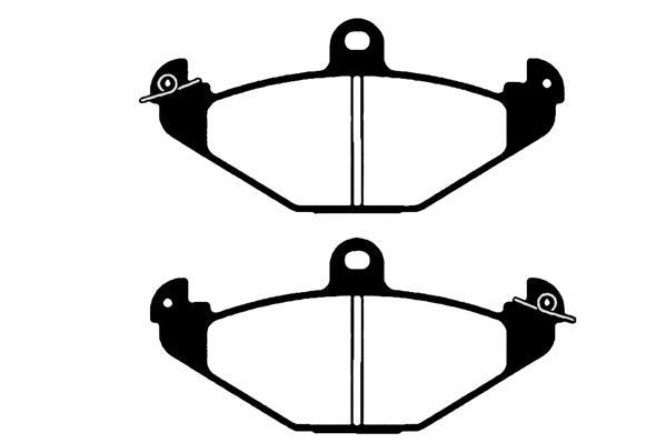 Jeu de 4 plaquettes de frein Raicam RA.0543.0