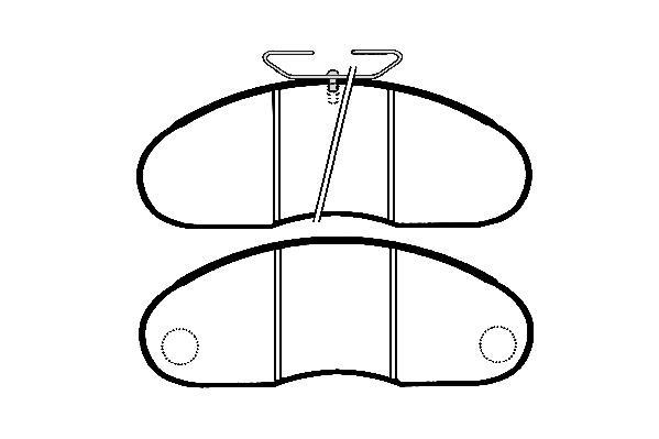 Jeu de 4 plaquettes de frein Raicam RA.0547.1