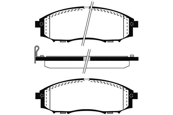 Jeu de 4 plaquettes de frein Raicam RA.0548.0