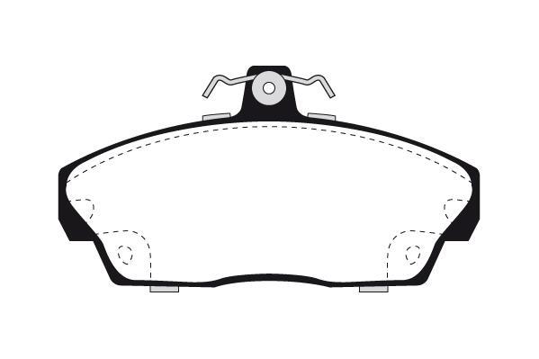 Jeu de 4 plaquettes de frein Raicam RA.0551.2