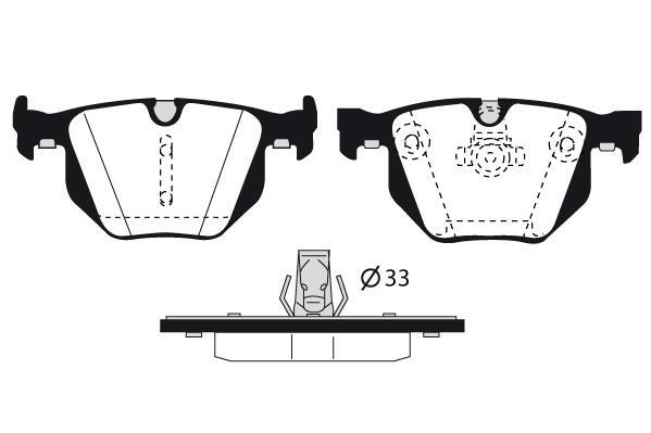 Jeu de 4 plaquettes de frein Raicam RA.0554.5