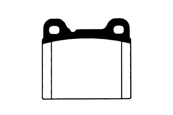 Jeu de 4 plaquettes de frein Raicam RA.0584.0