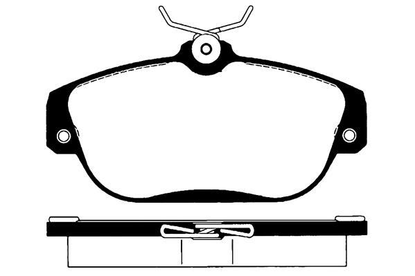 Jeu de 4 plaquettes de frein Raicam RA.0585.0