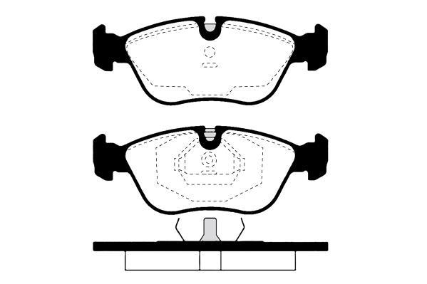 Jeu de 4 plaquettes de frein Raicam RA.0587.0