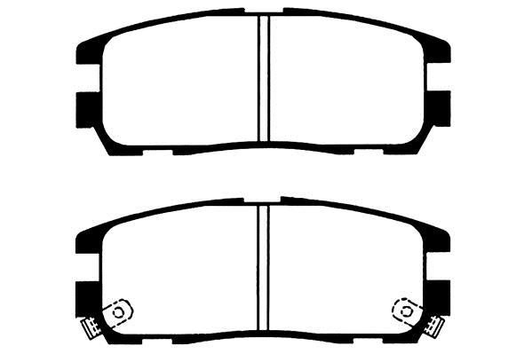 Jeu de 4 plaquettes de frein Raicam RA.0601.0