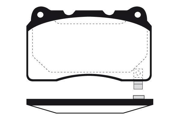 Jeu de 4 plaquettes de frein Raicam RA.0604.8