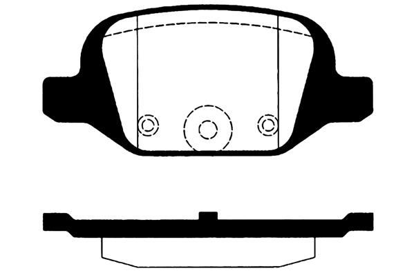 Jeu de 4 plaquettes de frein Raicam RA.0609.0